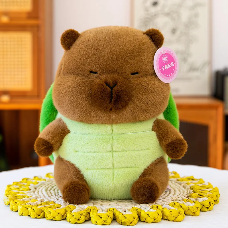 Urocza pluszowa kapibara, przemieniająca się w żółw, chomika, miękka maskotka, kreskówkowa pszczoła, miękka zabawka dla niemowląt i dzieci, prezent na urodziny, Boże Narodzenie.