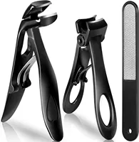 Nail Clippers Stainless Steel Ultra Sharp Nail Cutter Manicure Fingernail Trimmer Thick Hard Toenail Scissors for Thick Nails