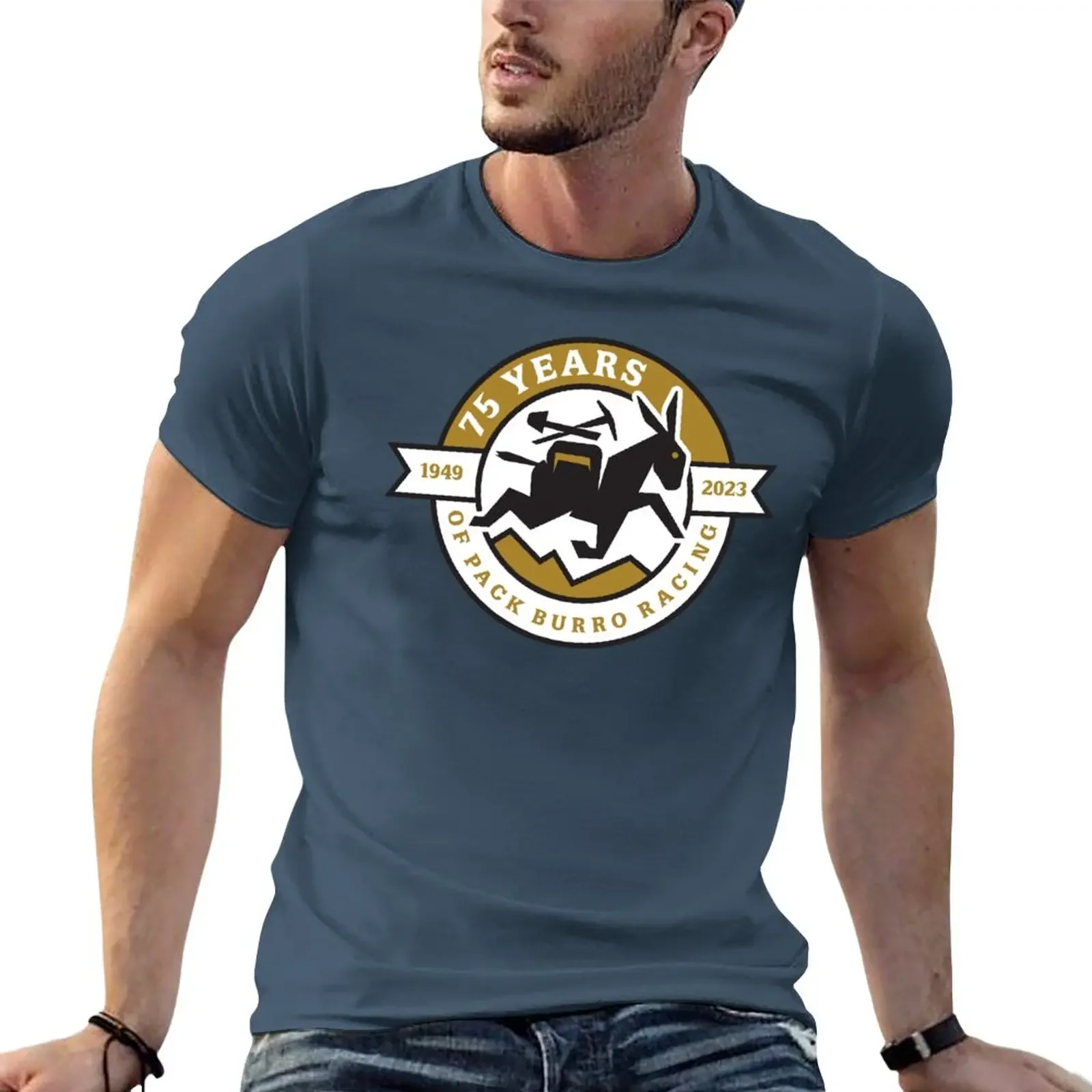 

75 Years of Back Burro Racing T-Shirt customizeds summer tops new edition oversized t shirt men