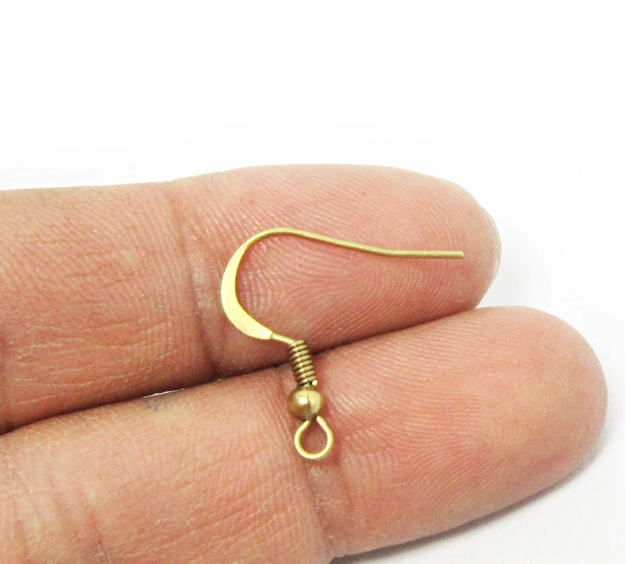 

Латунные проволоки для сережек 100 шт., крючки для сережек с крошечными бусинами, с молотковой стороной, застежки для сережек, 19 мм, изготовление сережек-R247