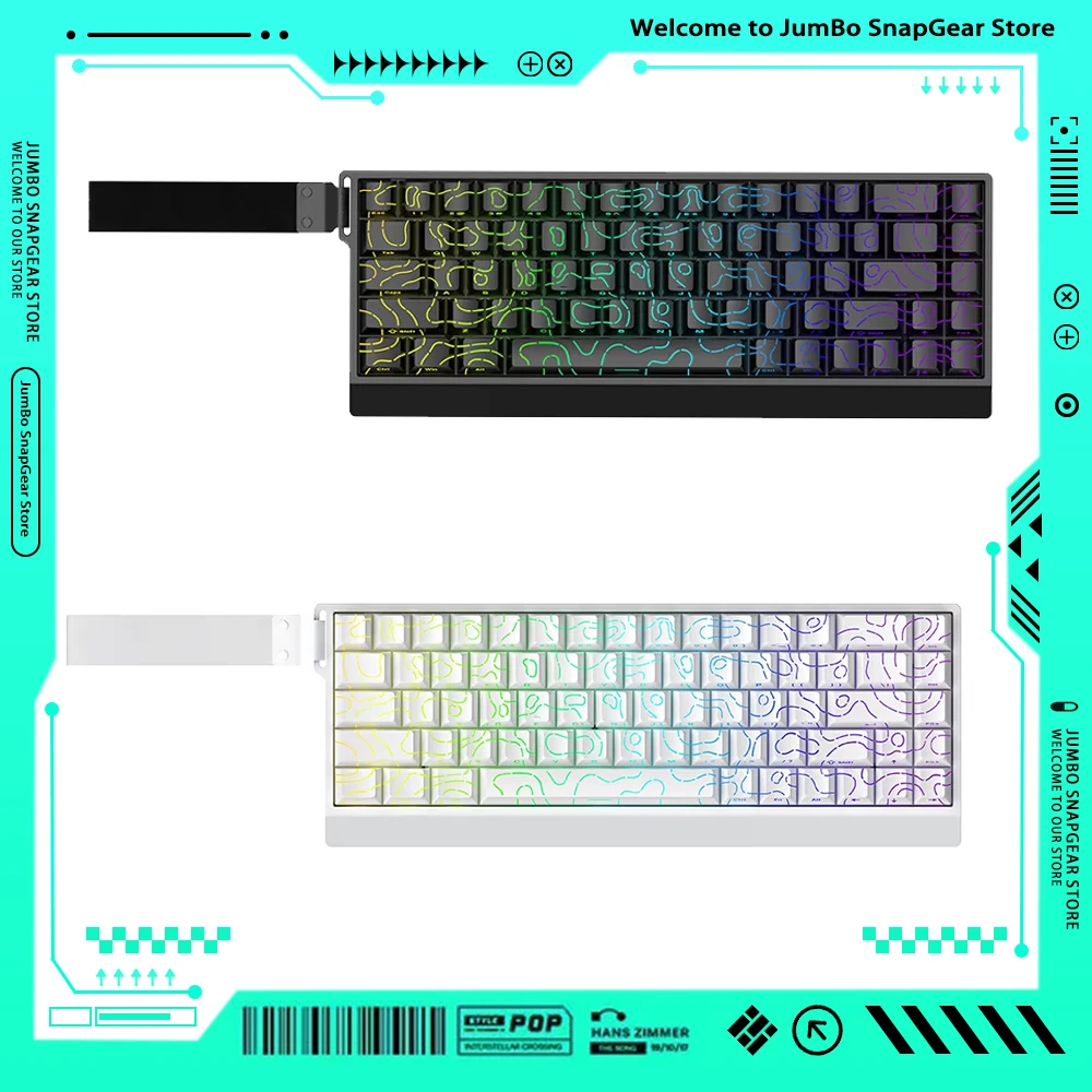 Irok Mercury68 Keyboard 256k Carotmas Magnetic Switch Wired 8000hz 0.004mm 65% RGB Mechanical Keyboard Low Delay Gaming Keyboard