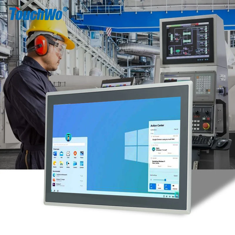 10.4 Inch  Front Panel Waterproof Fanless Touch Panel PC Embedded Industrial Touchscreen All In One  For Equipment Control