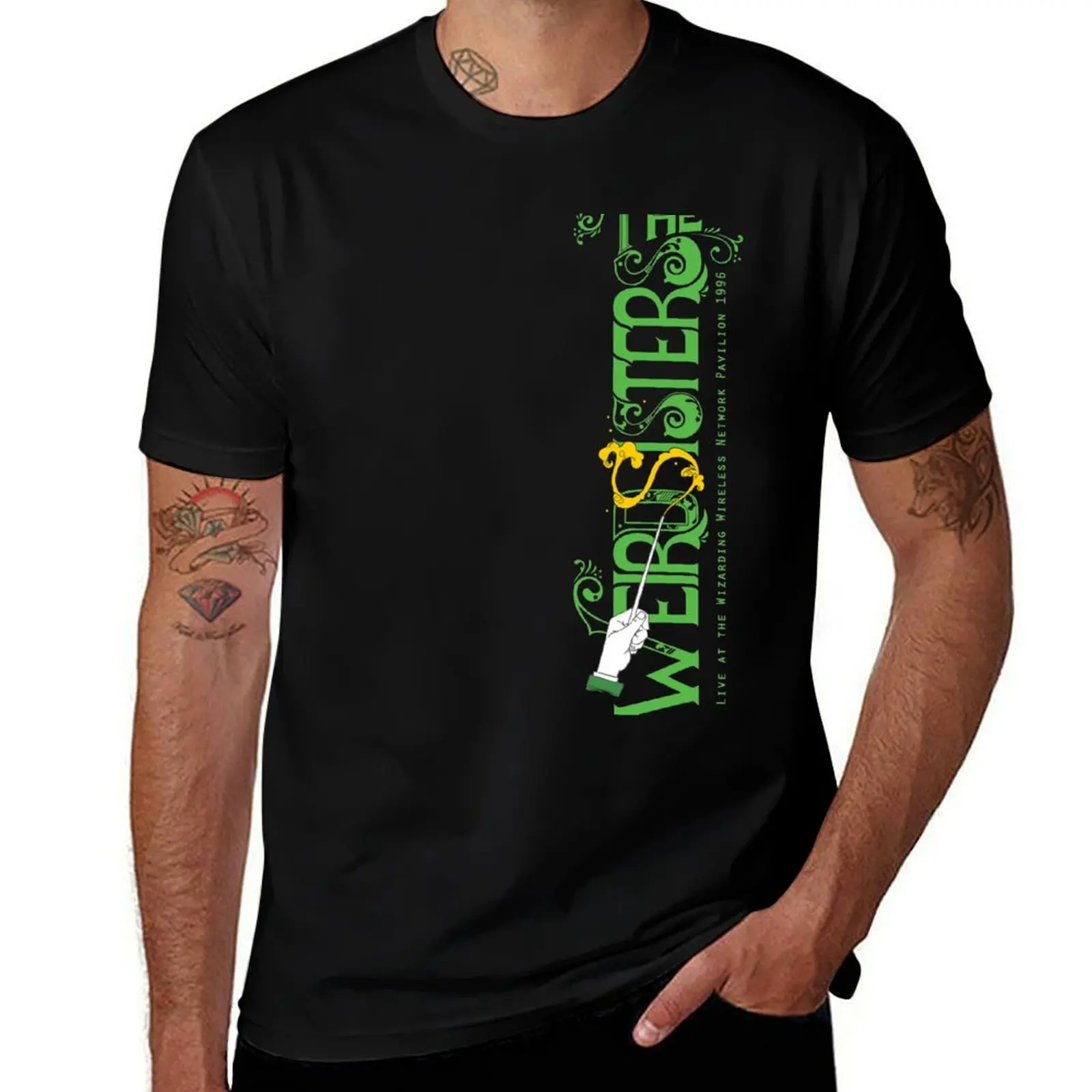 

The Weird Sisters Live in Concert 1996 -green T-Shirt All Match Print Short Sleeve Top