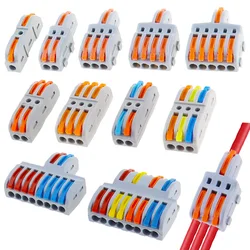 1 in multiple out Quick Wiring Connector Universal Splitter wiring cable Push-in Can Combined Butt Home Terminal Block SPL 222