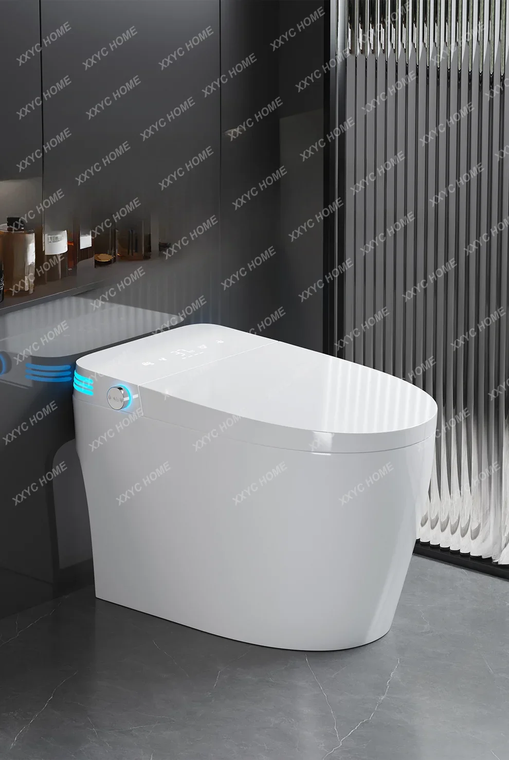 New Automatic Flip Smart Toilet Integrated Waterless Pressure Limit Instant Cleaning Household Toilet