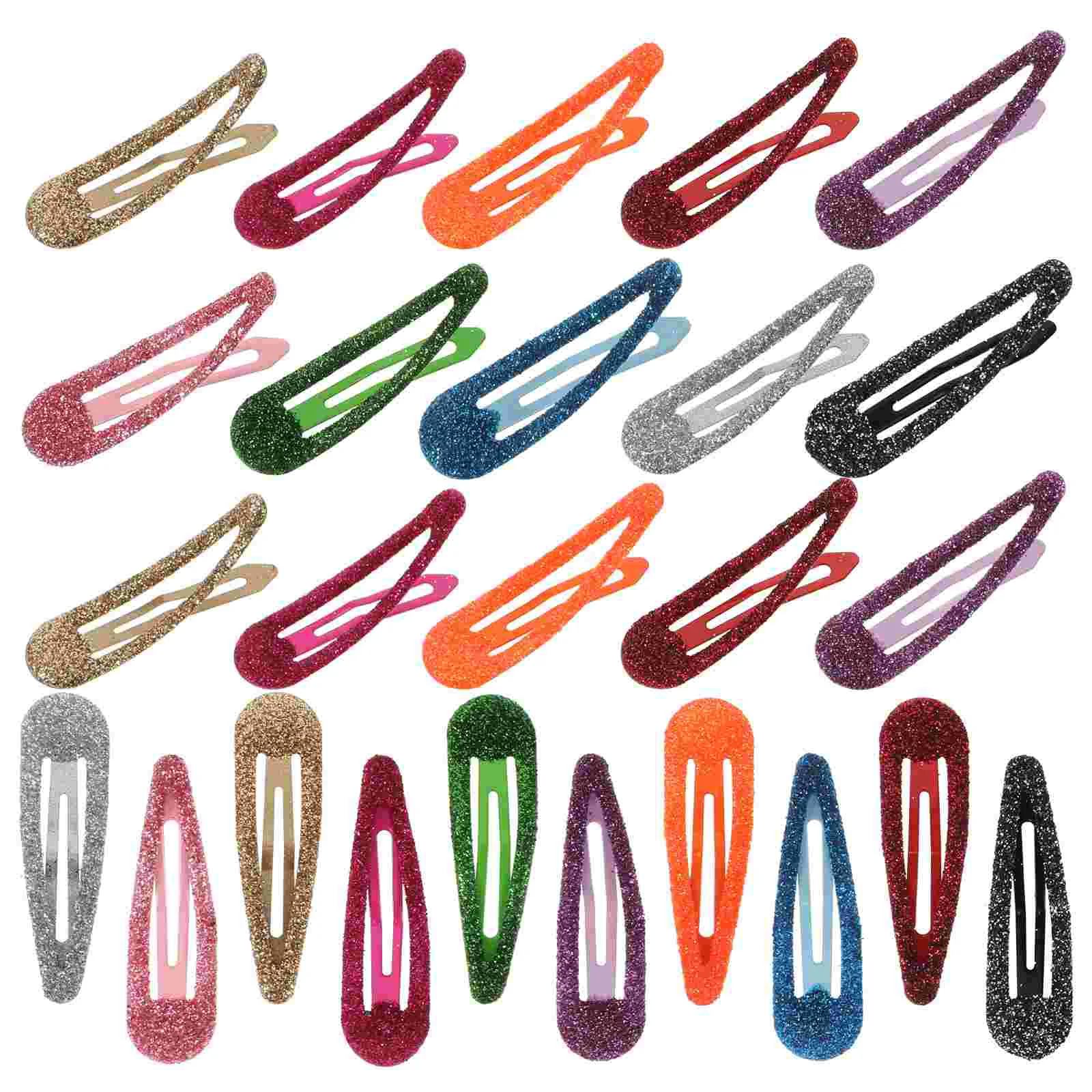 

50pcs 8 Colors Metal Snap Hair Accessory For Girls Hair Accessories For Girls Hair Accessories for Women and Girls