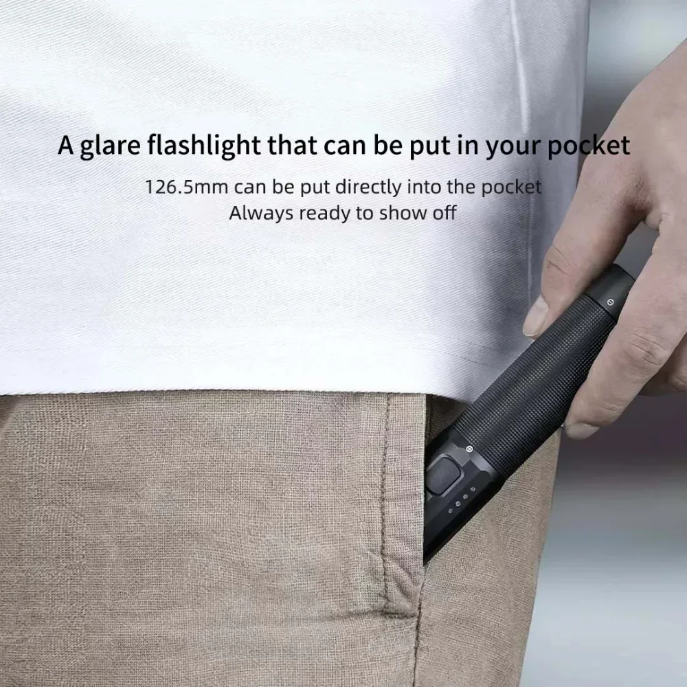 Nextool Outdoor Waterproof And Strong Light Portable Flashlight 190m Long Shot Power Bank Camping Adventure Defensive tools