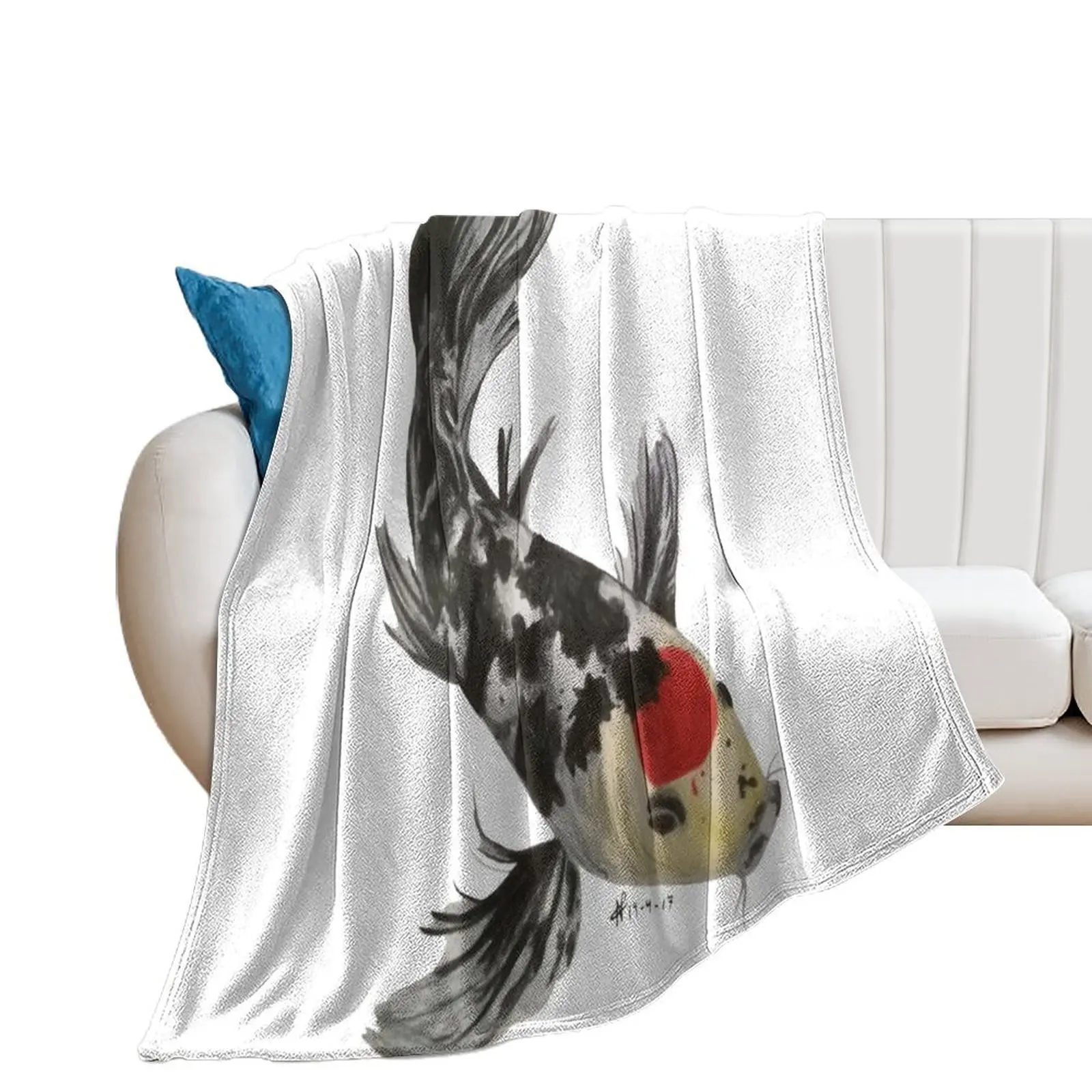 

Koi Throw Blanket sofa bed Loose warm for winter Blankets