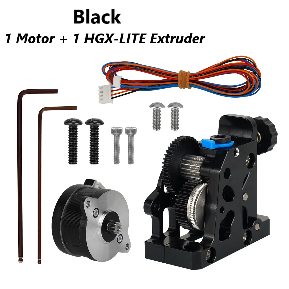 HGX LITE Extruder Dual Gear Extruder Hartstahl Untersetzungsgetriebe Hochgeschwindigkeitsmotor 3D-Druckerteile für CR10 CR 10S Ender3 V2 VORON