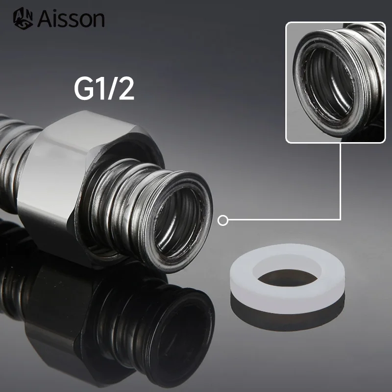 1pcs G1/2 304 Stainless Steel Bellow Water Weaved Plumbing Hose Bathroom Heater Valve Connect Corrugated Pipes