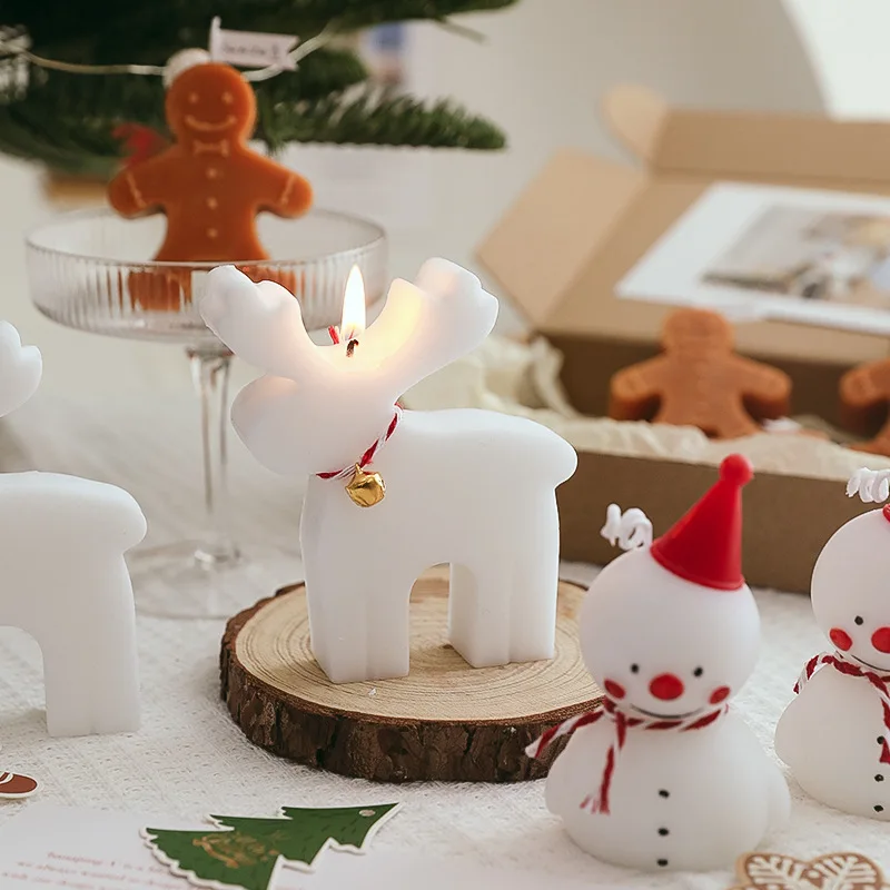 Christmas Soy Wax Elk Aromatherapy Candles Creative Christmas Gifts Stalling and Selling Goods Festival Event Gifts