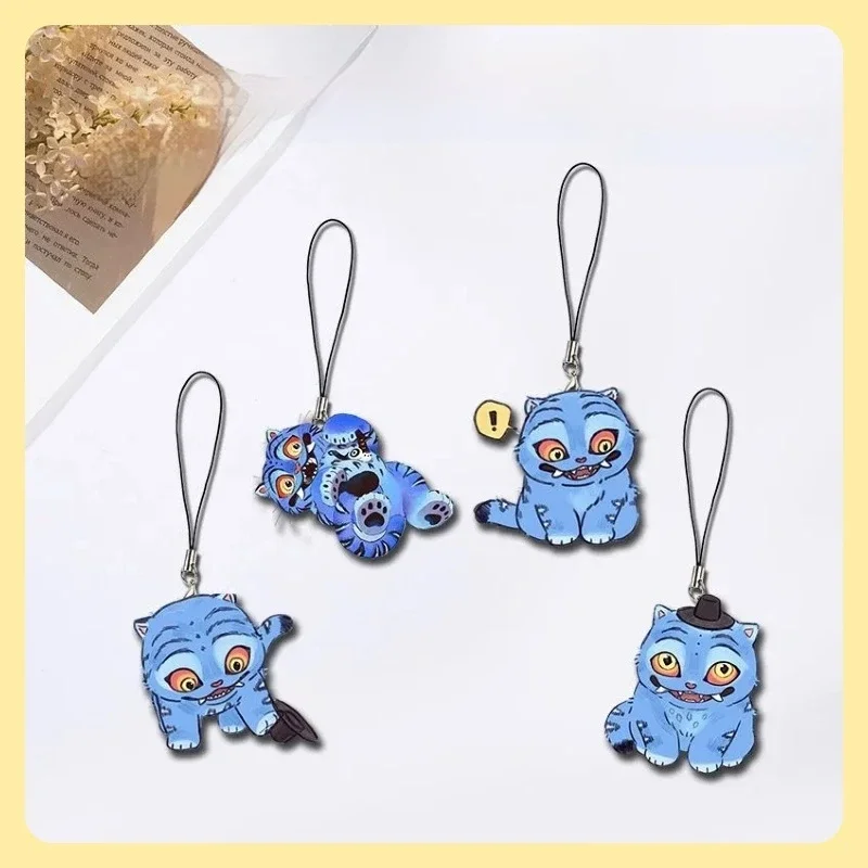 الكرتون هنتركس ساجا بنين ديربي النمر الاكريليك سلاسل المفاتيح على الوجهين K-البوب شيطان الصيادين المعلقات مروحة مجوهرات هدايا