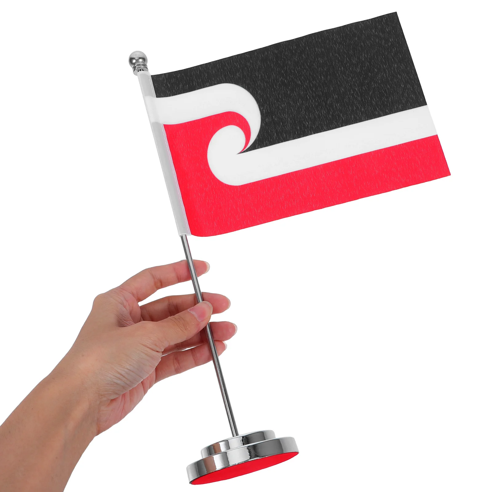 

1Pcs Mini Maori Design Flag National Table Display Flag Easy To Install Compact Polyester Office Decor