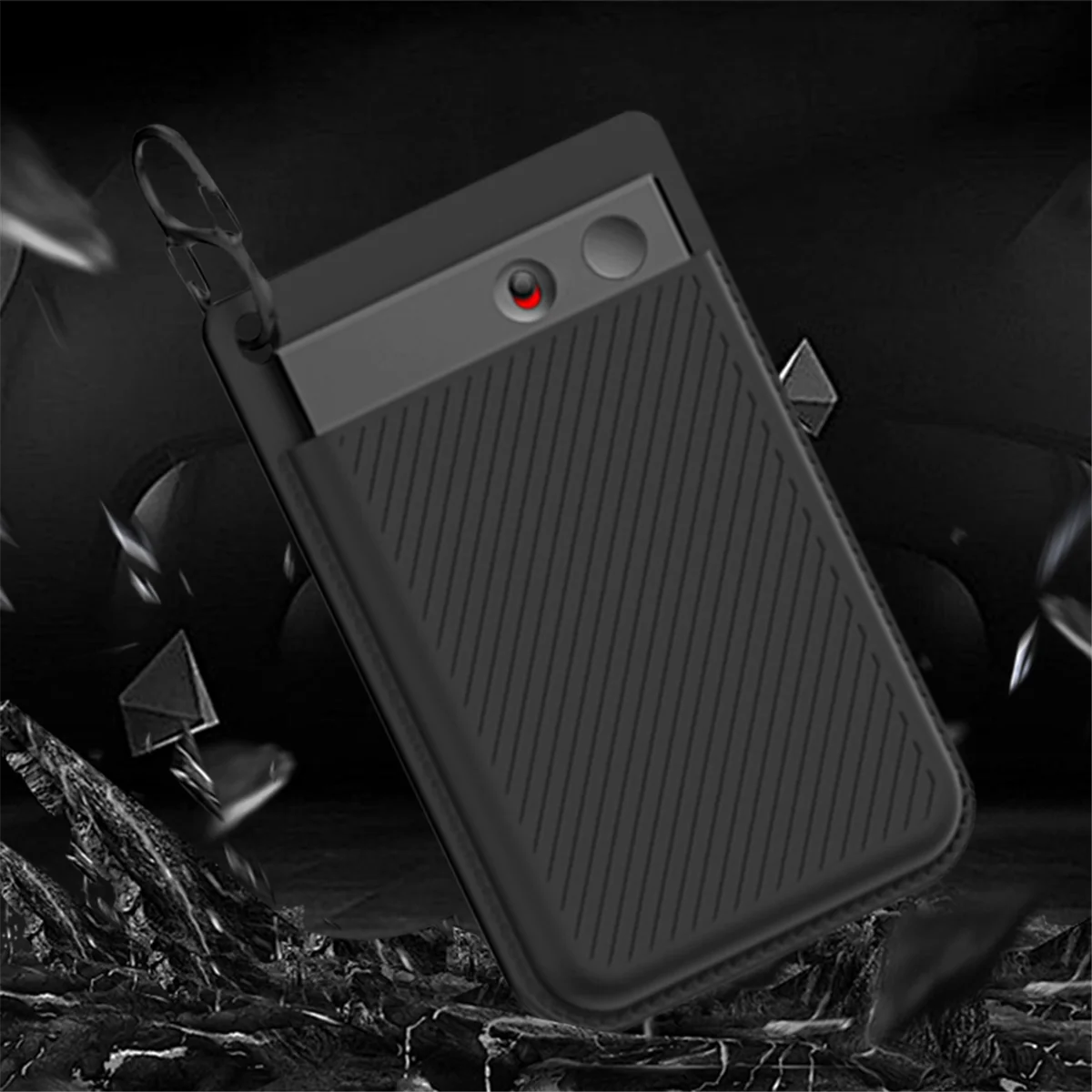 حافظة واقية من السيليكون A07I لجهاز PLAUD Note AI Voice Recorder غطاء ناعم مقاوم للصدمات ومضاد للخدش باللون الأسود #2