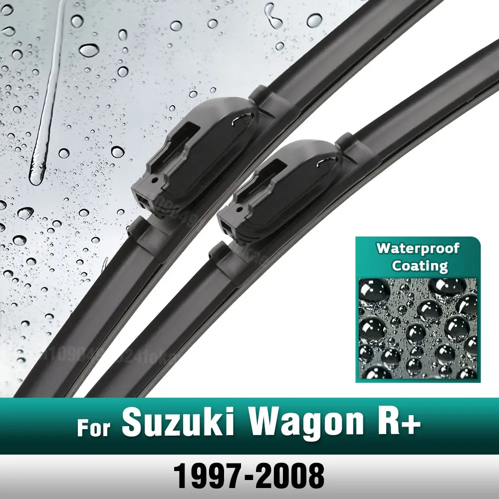 

Silicone & rubber Front Wiper Blades Set For Suzuki Wagon R+ 1997 - 2008 Windshield Windscreen Window Brush 20"+18"