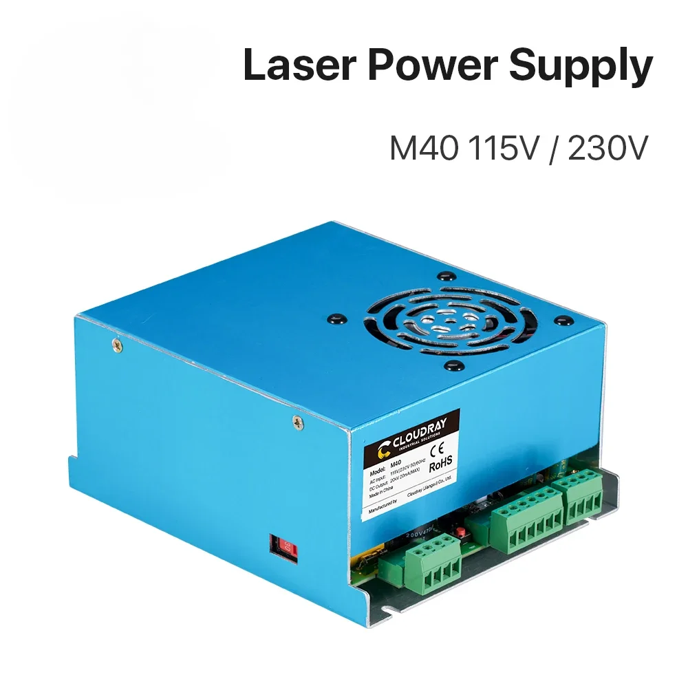 

40W CO2 Laser Power Supply M40 115V/230V for Laser Tube Engraving Cutting Machine Model A