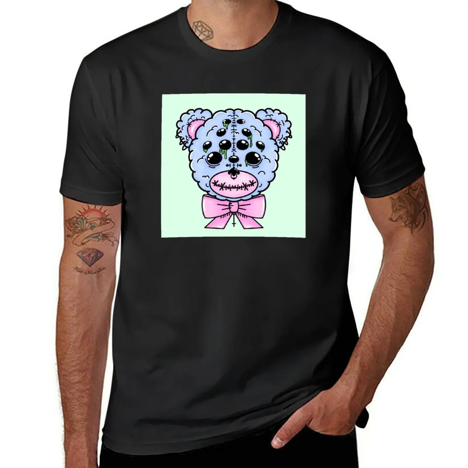 

ZomBear~ Mint Green T-Shirt Short sleeve tee sublime men t shirt