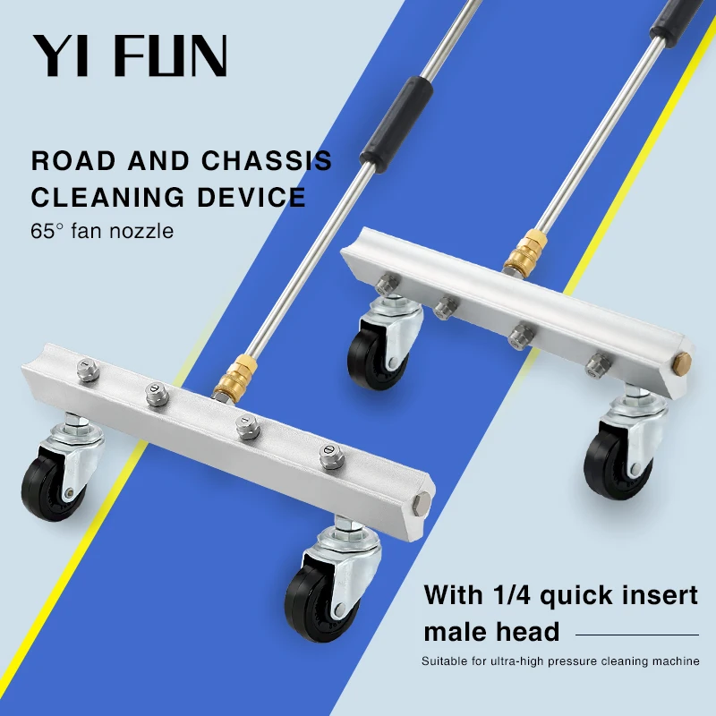 Multifunctional 4 Nozzle Car Chassis Cleaning Device And Road Washer Device For High Pressure Washer With 50cm Rod