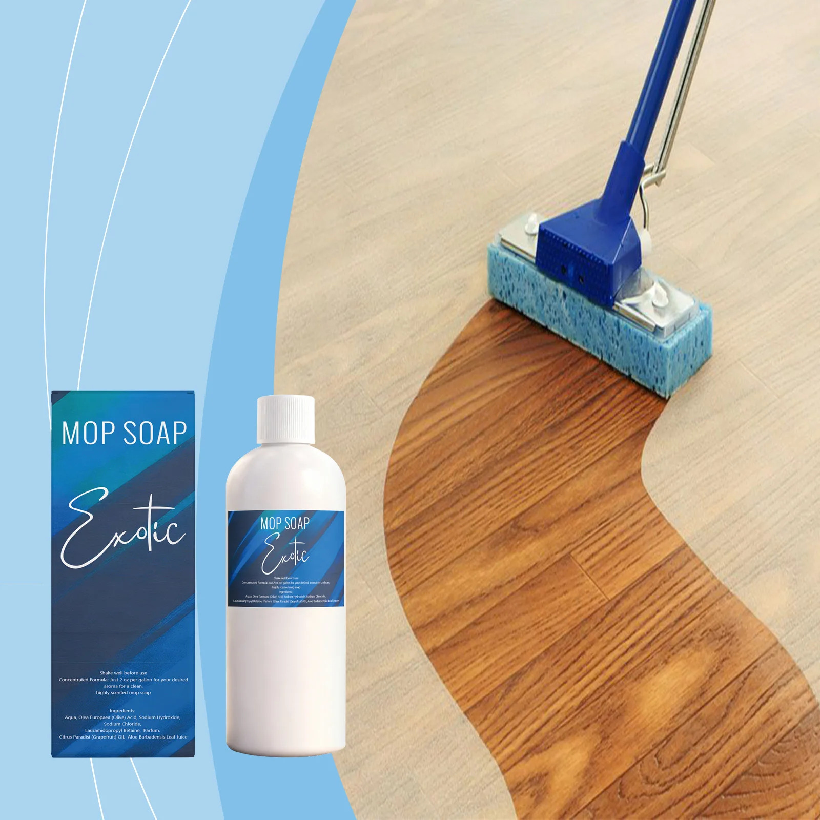 Floor Cleaner For Home Tile Cleaning 120ml Non-Damaging Formula With Fresh-Scent