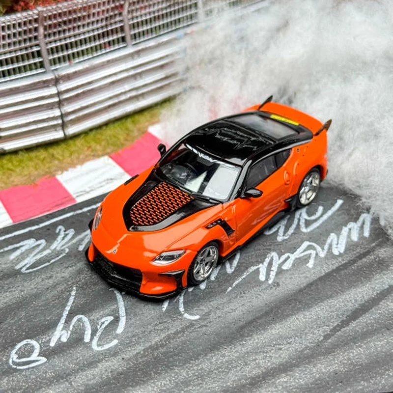 

TW 1:64 VeilSide FFZ400 Fairlady Z модель автомобиля из сплава, статическая коллекция, украшенные праздничные подарки, игрушки