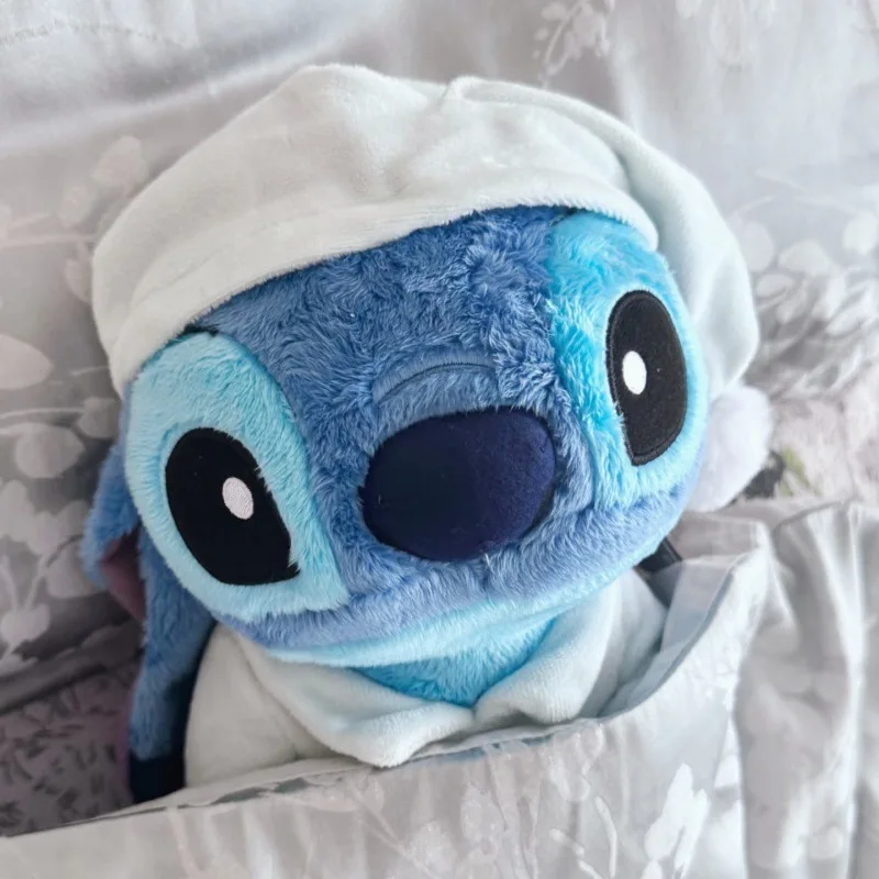 Nowy Disney Lilo & Stitch Pajama Cloak Stitch Plush Doll Model Girl Cute Cartoon Plush Toy Children'S Birthday Gift