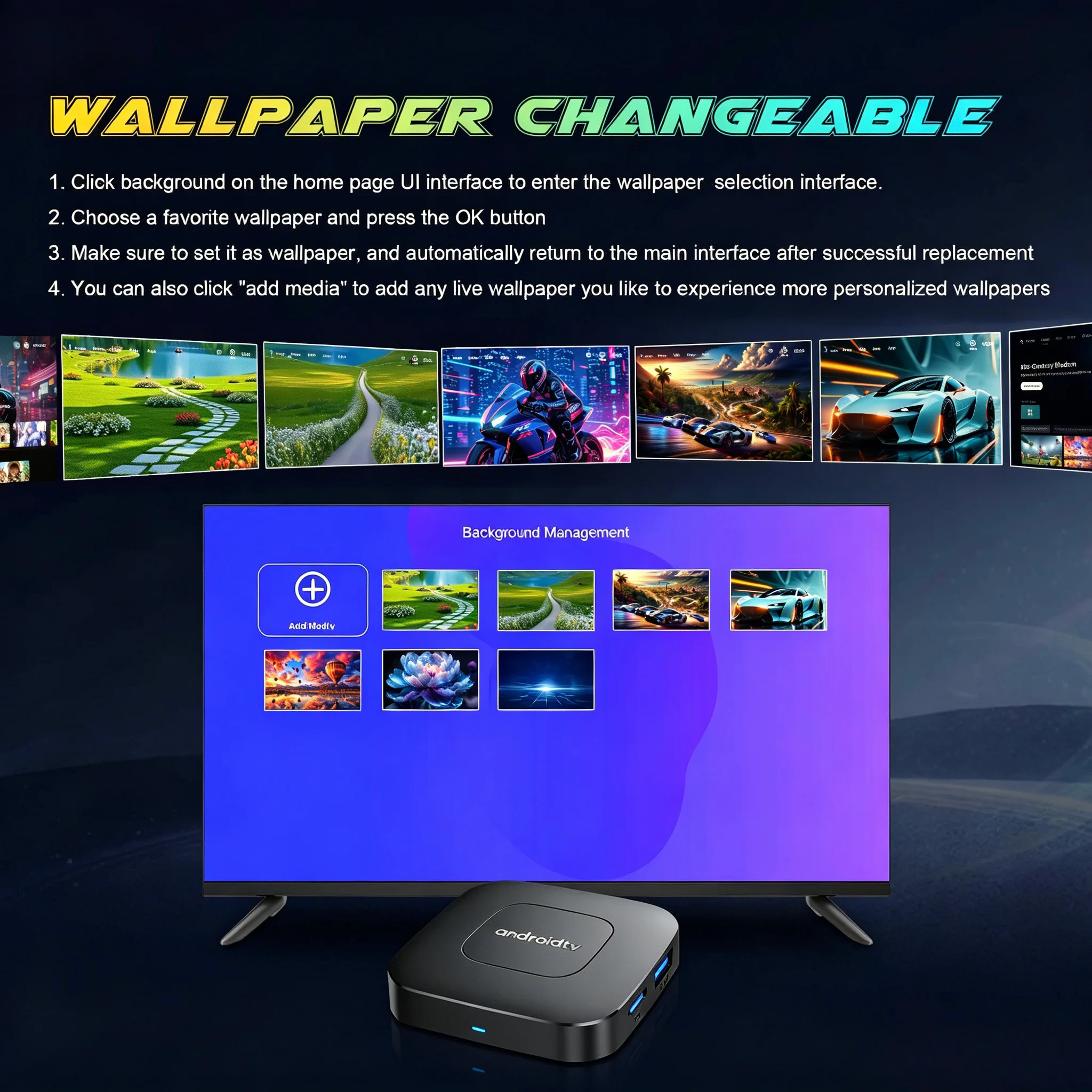 Mortal TV Box T1 Android 16 4K Google Voice 8 GB RAM 128 GB ROM RK3518 BT5.0 WiFi 6 HDR10 YouTube Video Media Player Decoder TV Box – Detail 6