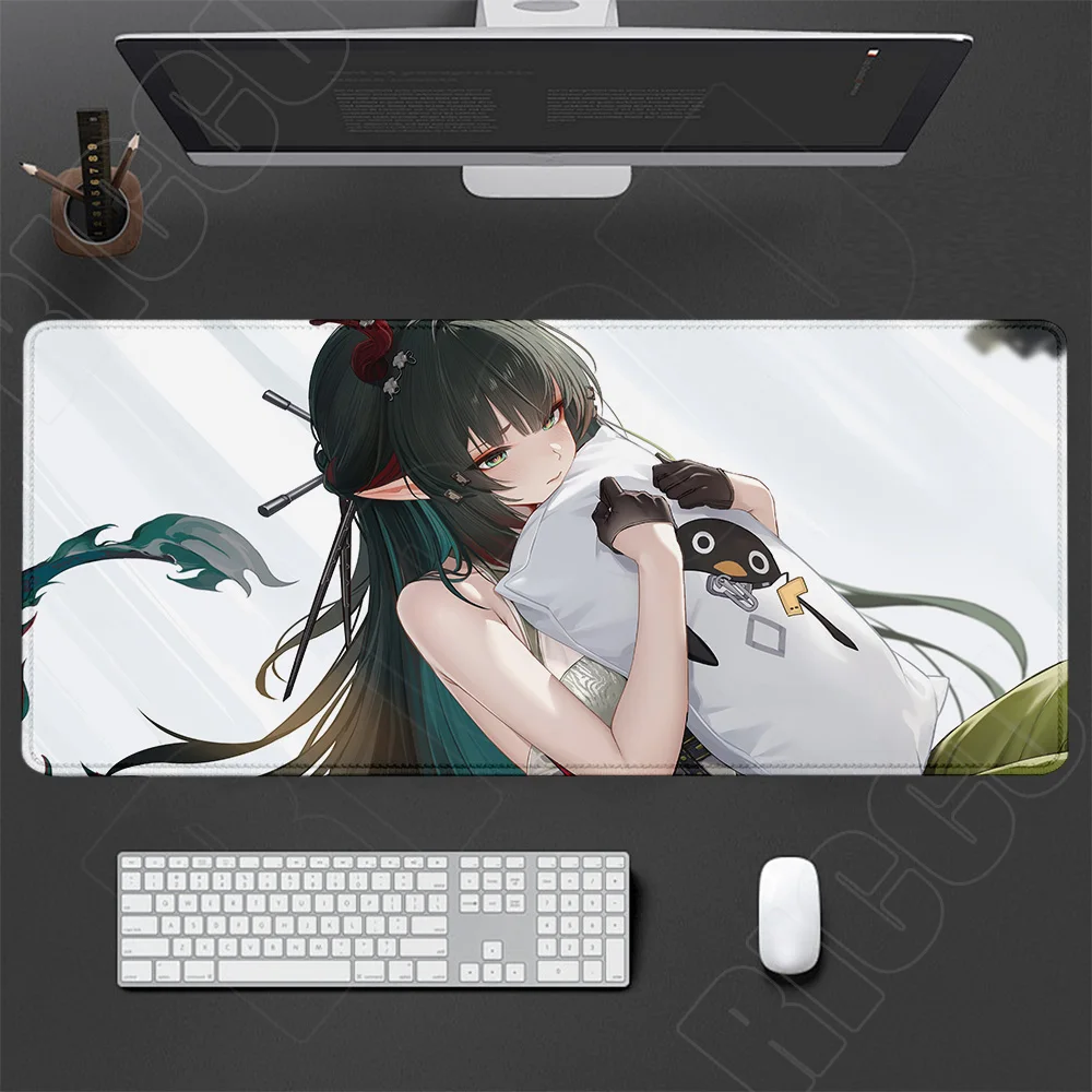 Neues Arknights Endfield Zhuang Fangyi HD-Mauspad XXL, großes, süßes Anime-Tastaturpad für Gamer, Kawaii-Girl-Gaming-Schreibtischunterlage zum Schutz des Teppichs – Detail 8