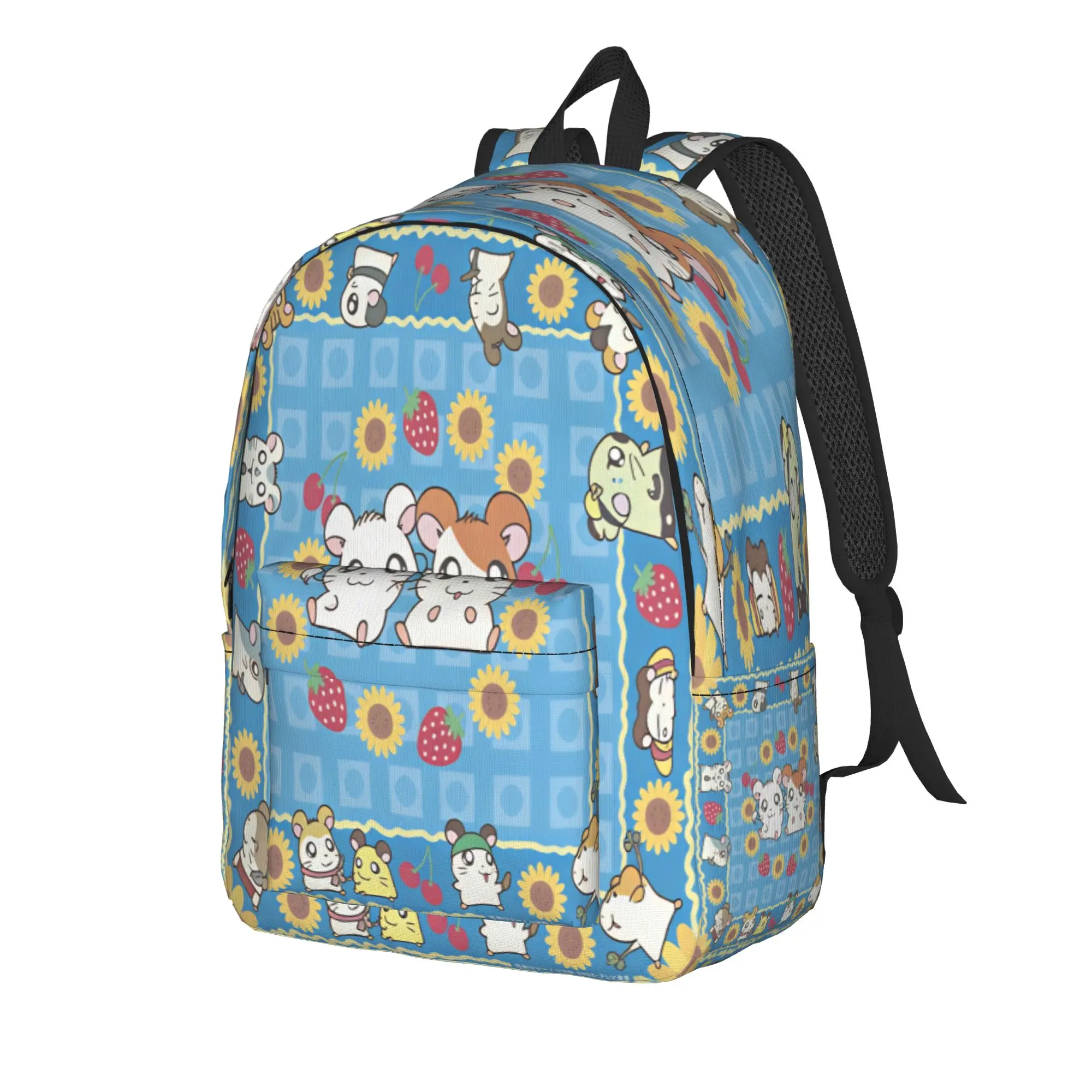 Hamutaro Backpack  Novelty Backpacks Male Outdoor Big School Bags Design Rucksack