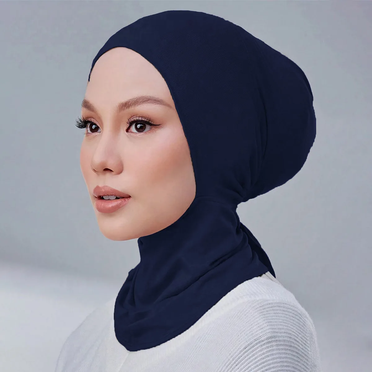 Venta caliente Hijabs musulmanes cobertura completa Undercap mujeres elástico capó liso Underscarf nueva diadema interior turbante Mujer