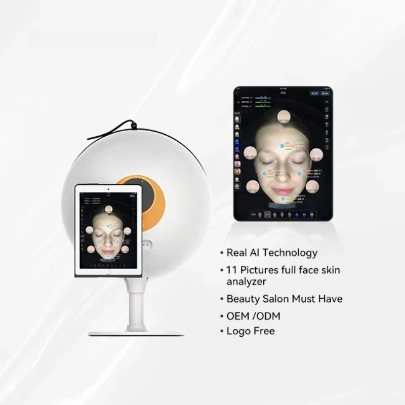 Profesjonalny analizator skóry HD Pixel dla kosmetyczek, nawilżacz, sprzęt do diagnostyki twarzy dla salonów spa i kosmetycznych, wtyczka US