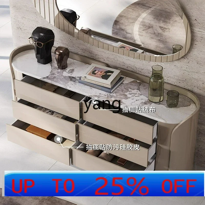 

Тумба LHH в стиле лайт-люкс с итальянской мраморной отделкой, прикроватная тумба для спальни, комод для хранения вещей