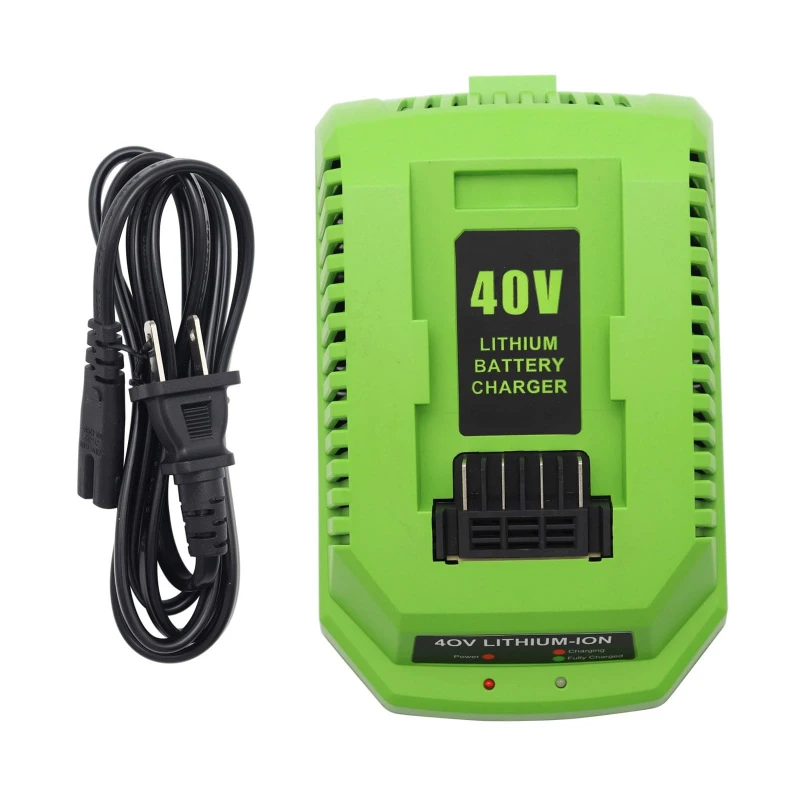 

New Replacement Charger Lithium Rapid Charger Power Tool Battery Charger Compatible with For Greenworks 40V Lithium Batteries