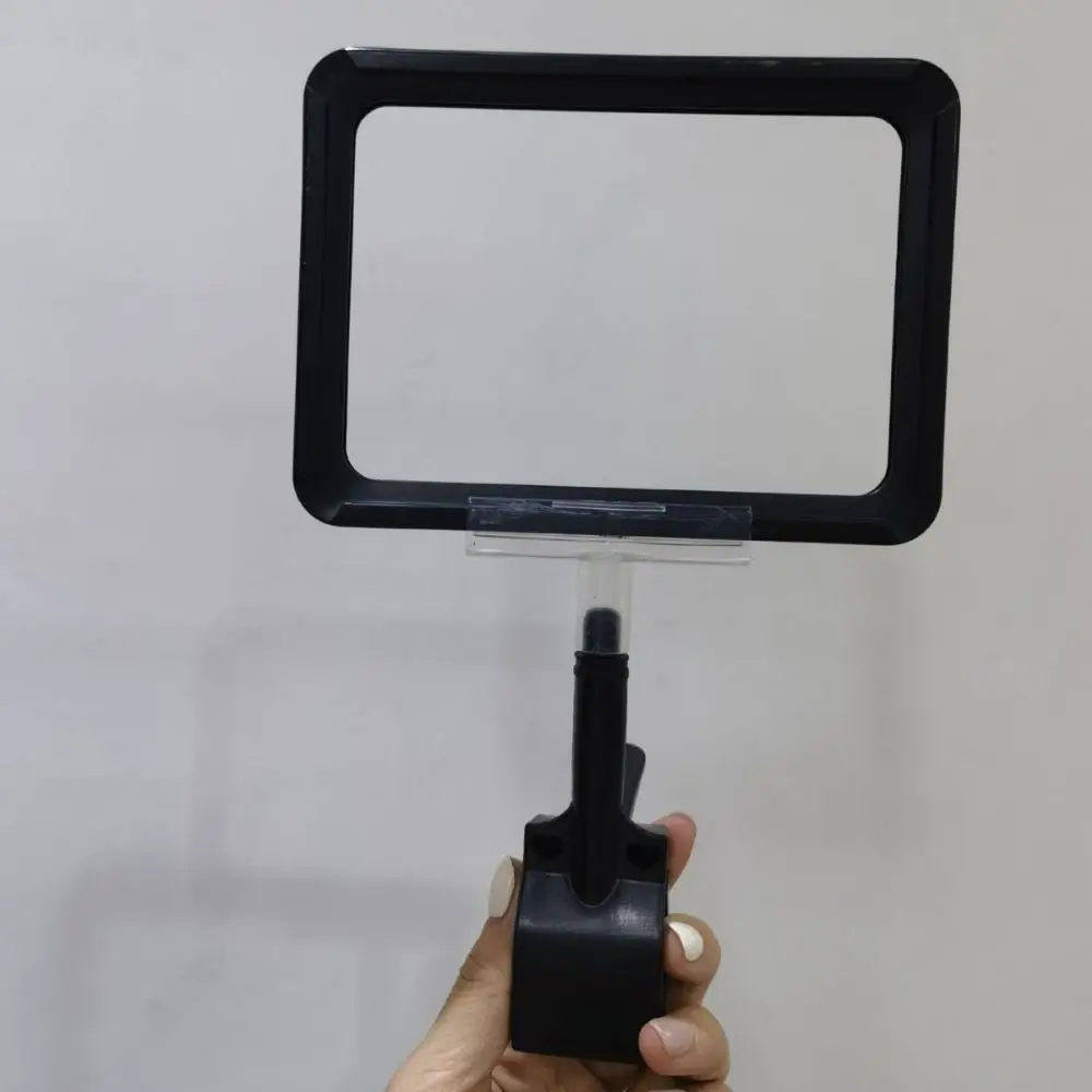 High Quality Plastic Price Tag Clip A4/A5 Color Label Sign Holder Rotatable Merchandise Price Display Clip Supermarkets