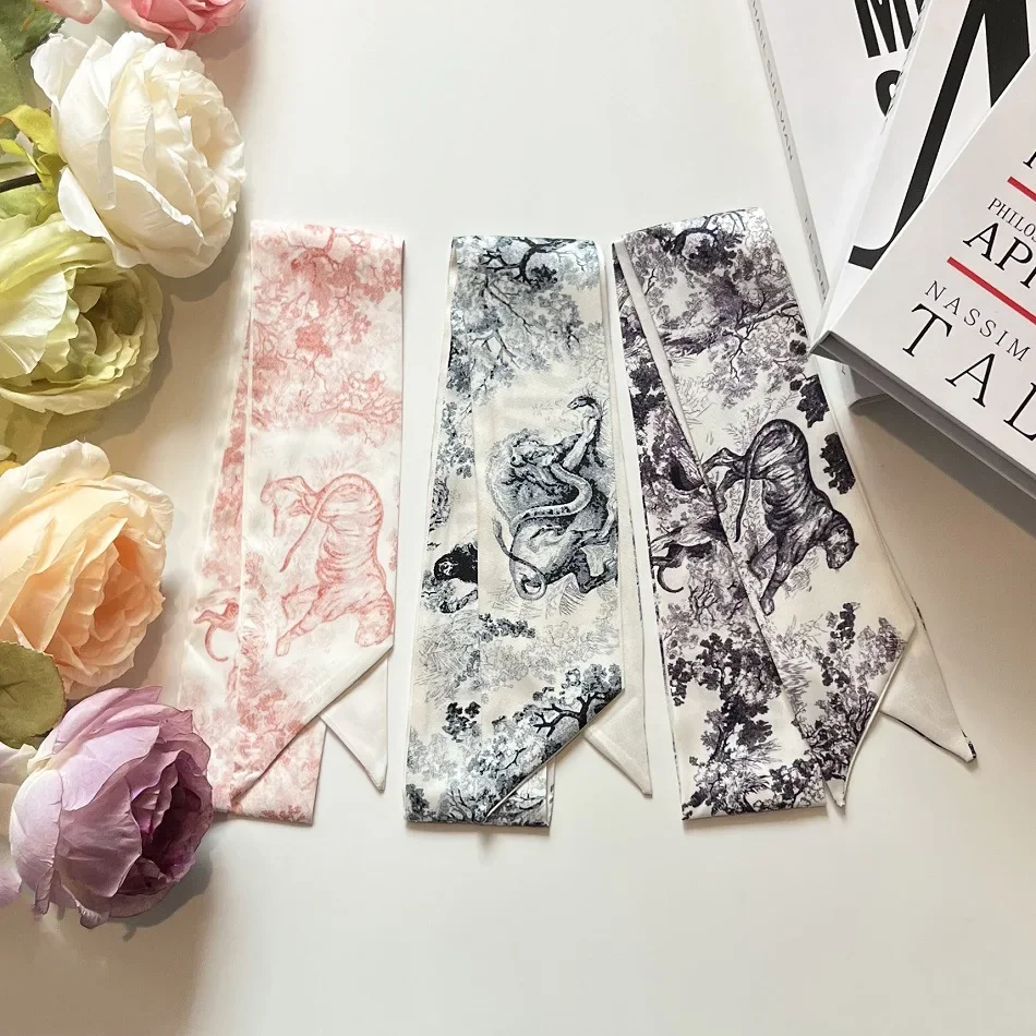 

Новая розовая рубашка с лесными животными, женская рубашка с галстуком-бабочкой, шелковый шарф, сумка, лента, пояс, модные женские аксессуары