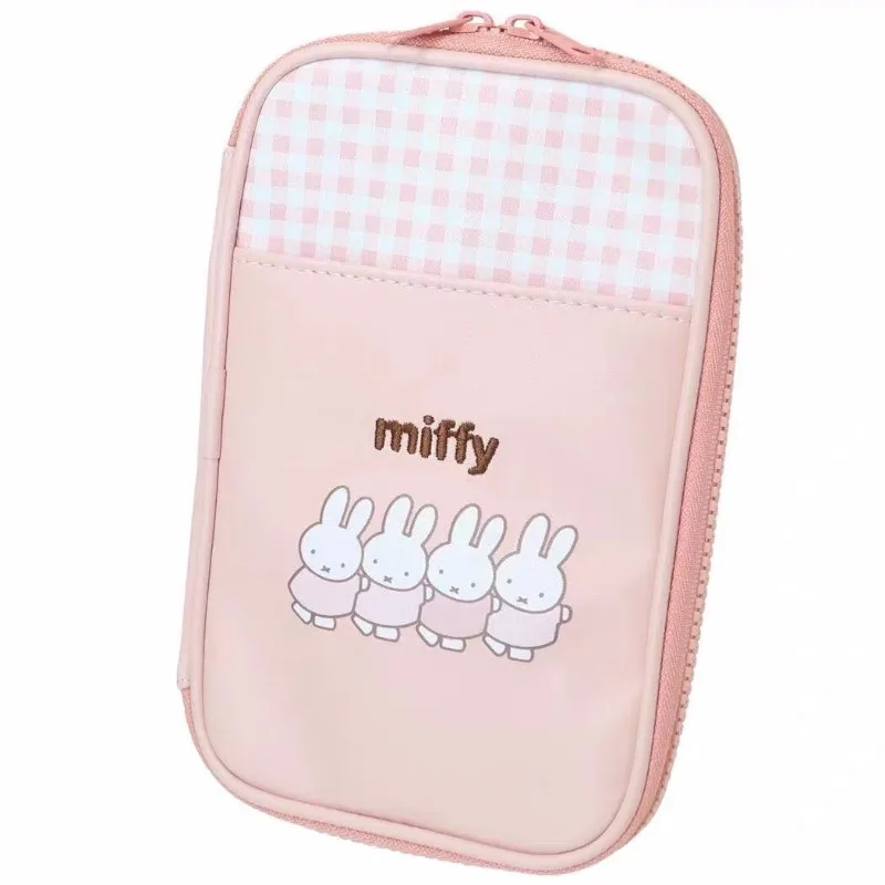 Kawaii Miffy Series Passport Storage Bag Creativity Cartoon Cute Printing Portable Stationery Storage Bag Girls Birthday Gift - view 5