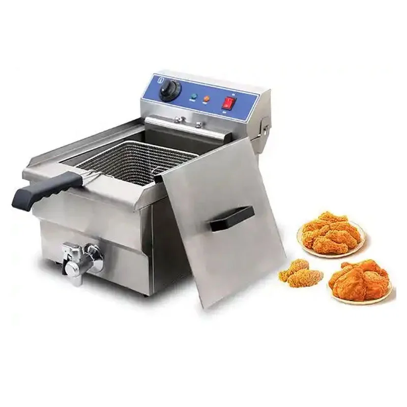 High Quality Commercial Machine Single Tank Deep Fryers Electric Deep Fryers