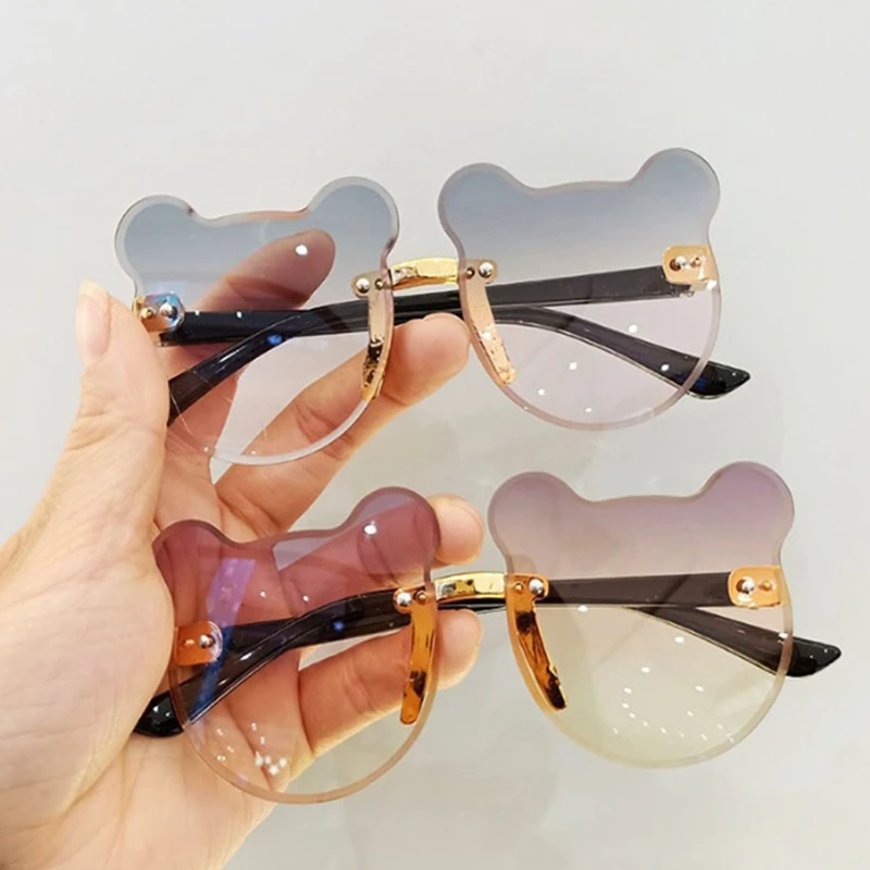 New Popular Children's Cat Ear Sunshade Sunglasses Children's Trendy Fashion Anti-UV Sunglasses