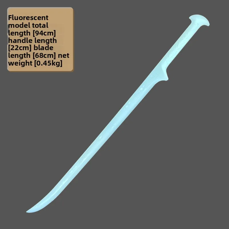 Espada del rey elfo noctilucente de 94cm/37 pulgadas con Funda de cuero, periféricos de juego de Cosplay, modelo de plástico, adornos, juguete para regalo luminoso