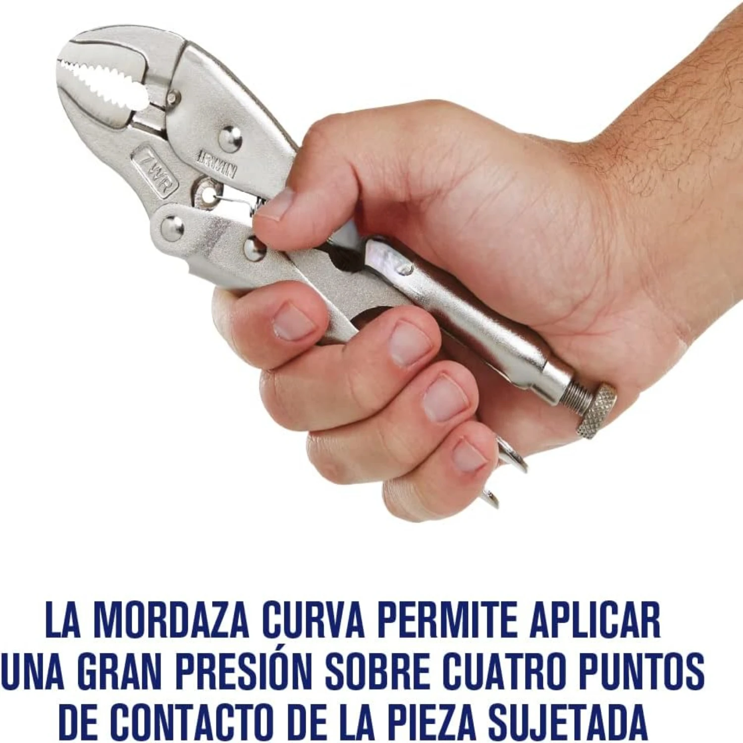 Powerful and Superior 7-Inch Original Locking VISE-GRIP Curved Jaw Pliers with Wire Cutter for Precise Cutting Performance and U