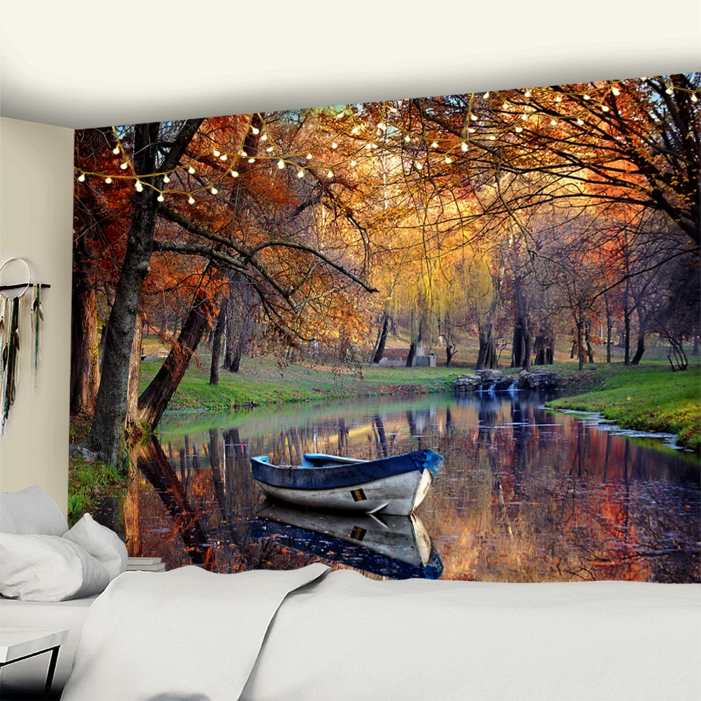 

Nordic New Year Tapestry Wall Hanging large Decoration Boho From To Art Psychedelic Hippie Home