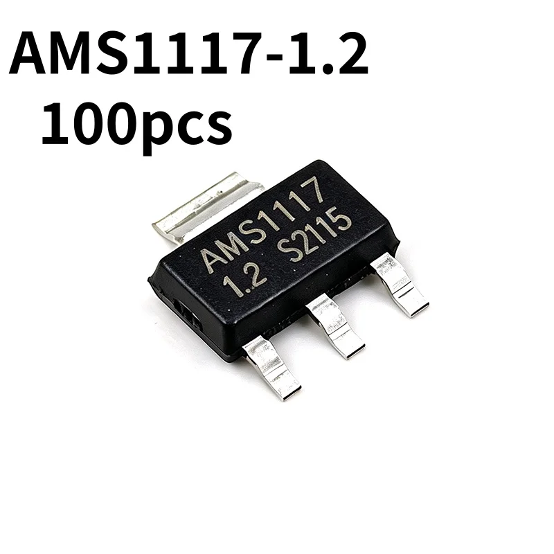 100pcs 100% brand new original genuine product AMS1117-1.2/1.5/1.8/2.5/3.3/5.0/ADJ Linear regulator LDO SOT-223