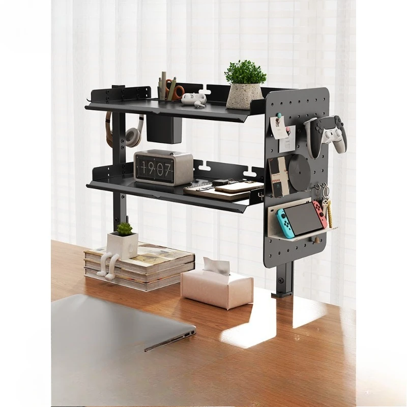 

Desktop perforated board storage racks, multi-layer office tools, desk workstations, small storage racks