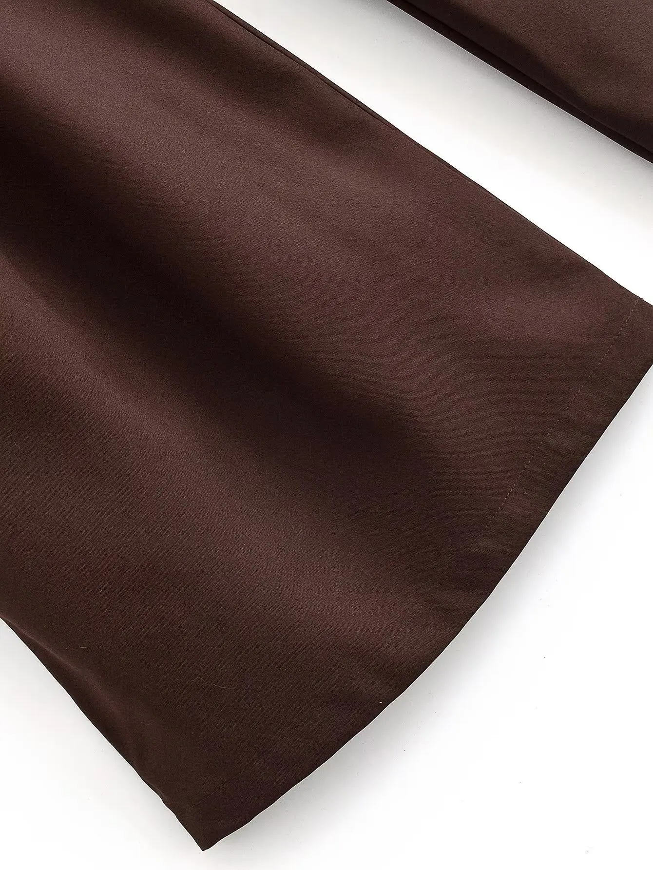 Pantalon taille haute décontractée avec fermeture éclair, couleur unie, rétro, coupe ample, longueur cheville, jambes larges, nouvelle mode automne/hiver