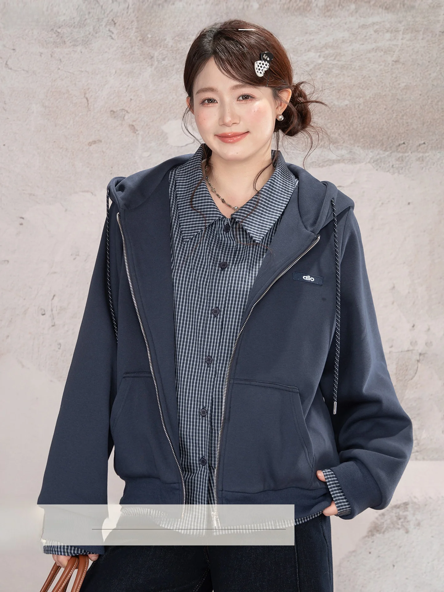 

Новинка: Женский комплект из двух предметов больших размеров с капюшоном, в стиле пэчворк, для зимы, с эффектом похудения, топ с длинным рукавом для повседневной носки