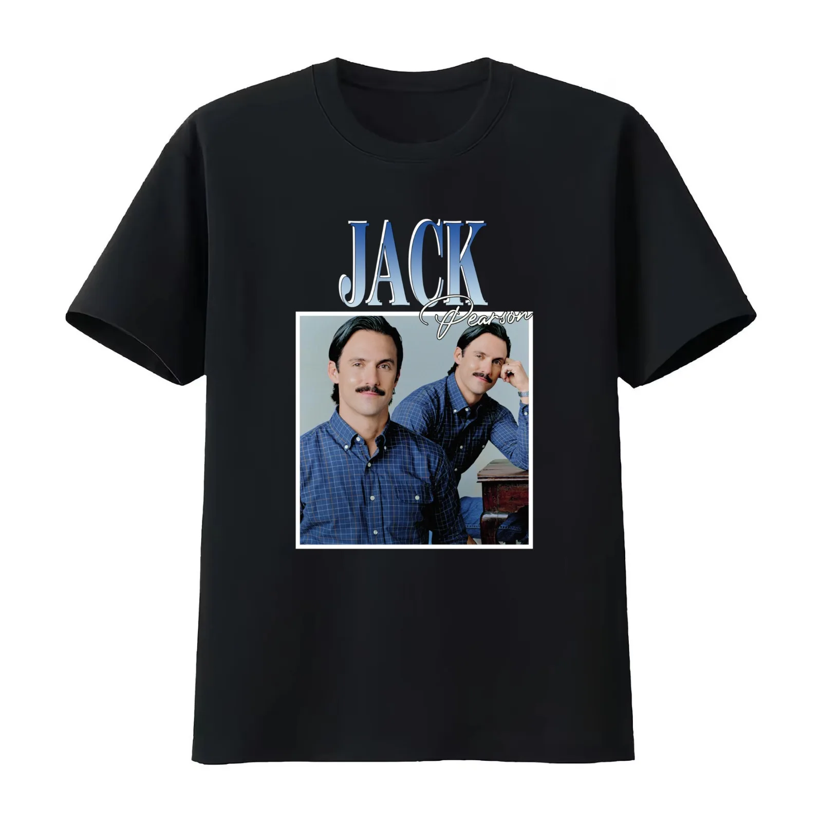 Jack pearson T-Shirt Summer Casual Cotton Tee Oversized Streetwear Tops Vintage Graphic Print Loose Fit Short Sleeve