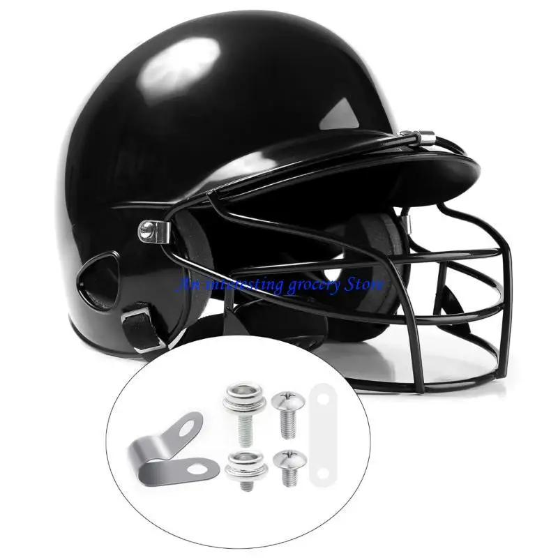 652D 60pcs Football Helmet Repair kits Football Helmet Hardware Visor Clips Screws Nut Rubber Gaskets Hockey Helmet Part