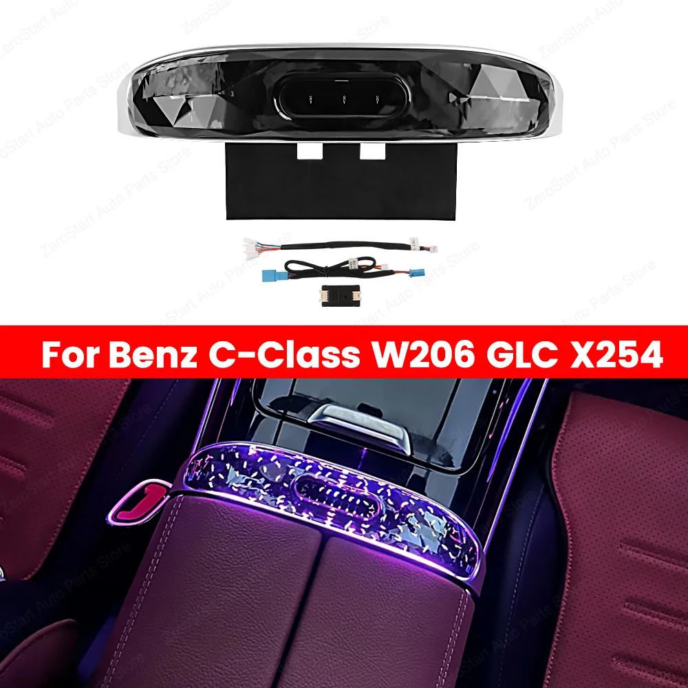 

LED 64 Colours Ambient Lights For Mercedes Benz GLC X254 C Class W206 Car Center Console Saddle Light Interior Decorative Lamp