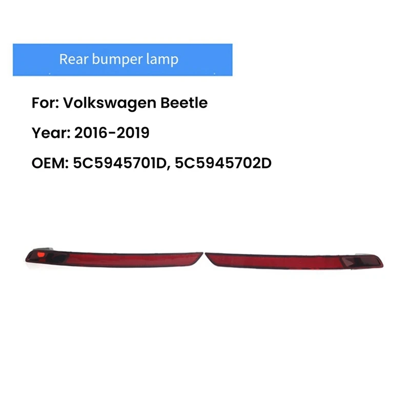 Paraurti posteriore Stop Light indicatore di direzione indicatore di direzione spia per Volkswagen Beetle 2017-2019