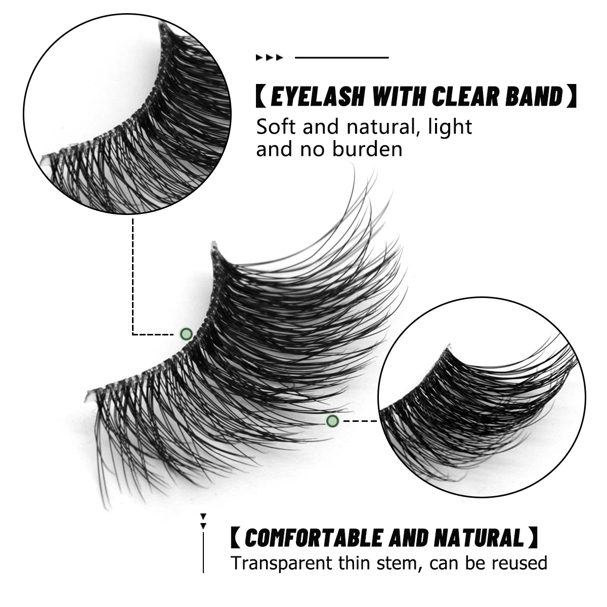 Groinneya-半永久的なつけまつげ,自然な猫の目,手作り,5ペア,10ペア