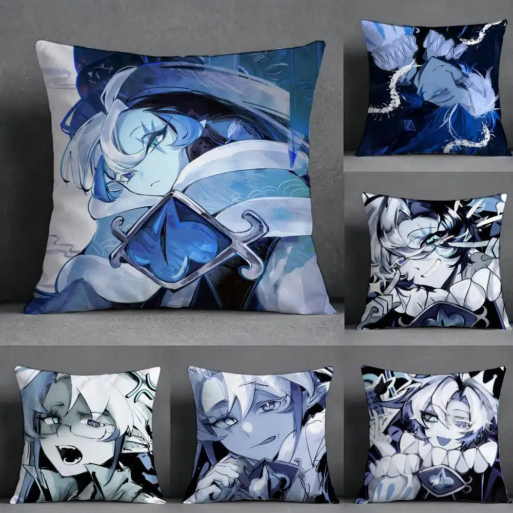 Shadow Milk C-Cookie R-Run  Pillow Case Square Double-Sided Sofa Cushion Cover Bedroom Bedside Pillow